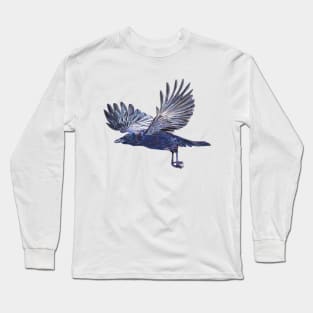 Crow in Flight Long Sleeve T-Shirt